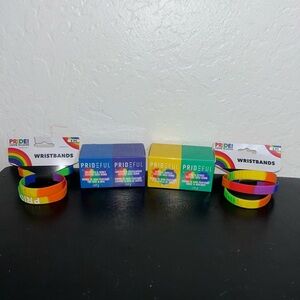 Rainbow Pride Wristbands Set